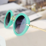 2019 Children round lens metal Metal frame sunglasses Boys Girls UV400 kids toddler glasses Eyewear Shades Goggles