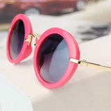 2019 Children round lens metal Metal frame sunglasses Boys Girls UV400 kids toddler glasses Eyewear Shades Goggles