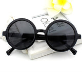 YOOSKE Vintage Small Round Sunglasses Women Men Classic Retro Coating Sun Glasses Driving Eyewear Black Red Glasses