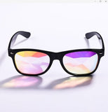 Fashion Cat Eye Festival Glass Luxury Kaleidoscope Vintage Square Mosaic Glasses Women Rave Diamond Retro Rice Nail Sunglasses