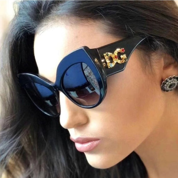 Eastway 2019 New Sexy Luxury Vintage Brand Cat Eye Sunglasses Lady Diamond Frame Luxury Fashion Sunglasses Oculos De Sol