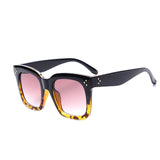 New Black Clear Oversized Square Sunglasses Women Gradient Summer Style Classic Sun Glasses Female Big Square Oculos De Sol