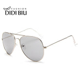 DIDI Clear Pink Sunglasses Women Men Ocean Blue Transparent Sun Glasses Candy Color Eyewear Pilot Yellow Lens Glasses Green W738