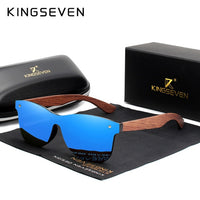 KINGSEVEN Natural Wooden Sunglasses Men Polarized Fashion Sun Glasses Original Wood Oculos de sol masculino