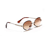 Joubas Rimless oval Women Sunglasses 2019 Men Gradient Transparent Sun Glasses Retro High Quality Eyeglasses Fashion Trendy 80