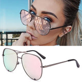 New Brand Designer Fashion Sunglasses Women's Oversized Pilot Sun glasses For Women Luxury Shades 2019 New Lunettes Femme UV400