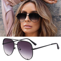 New Brand Designer Fashion Sunglasses Women's Oversized Pilot Sun glasses For Women Luxury Shades 2019 New Lunettes Femme UV400