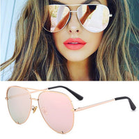 New Brand Designer Fashion Sunglasses Women's Oversized Pilot Sun glasses For Women Luxury Shades 2019 New Lunettes Femme UV400