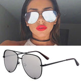 New Brand Designer Fashion Sunglasses Women's Oversized Pilot Sun glasses For Women Luxury Shades 2019 New Lunettes Femme UV400