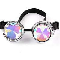 Goggles steampunk glasses Punk Gothic Goggles Cosplay Vintage Rivet Steampunk Goggle kaleidoscope glasses Retro EDM Sunglasses